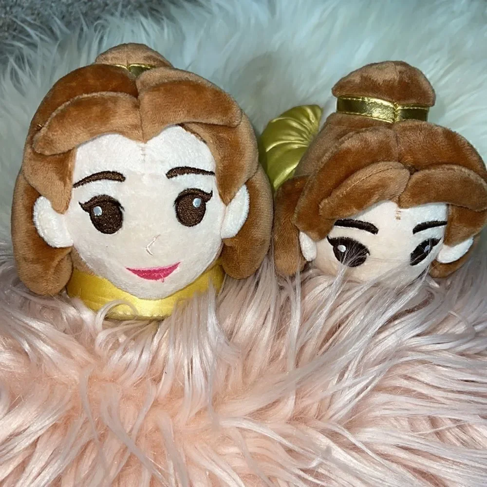 Disney store Belle Beauty and the Beast slippers size 5/6 Dress up princess‎